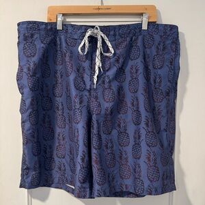 Merona Pineapple Board Shorts Swim Trunks - XL